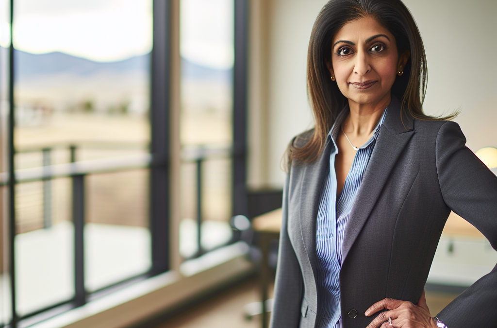 Entrepreneurial business leader in a modern office setting in Western Colorado